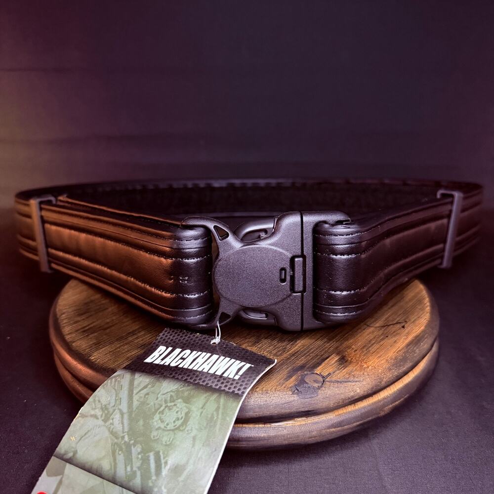 Blackhawk Reinforced Duty Belt Size 44-48" Cop-Lok Loop Inner 1 7/8" Wide Black